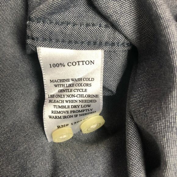 NWT Threads & Heirs Men’s Button Down Blue Shirt Size Medium - Picture 10 of 10